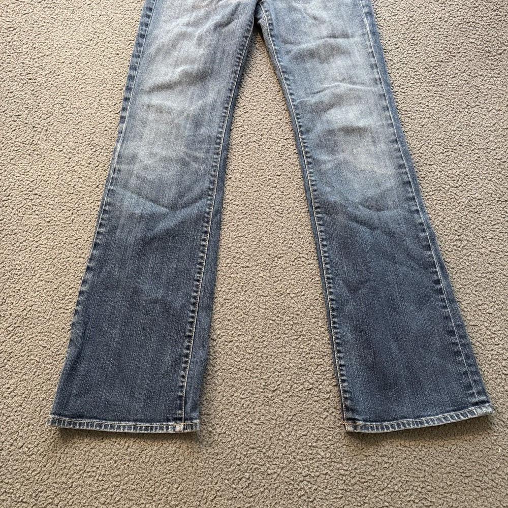 7 for All Mankind Boy Cut Bootcut Jeans Low Rise Buttonfly Y2K Women's 29 USA - Picture 4 of 16